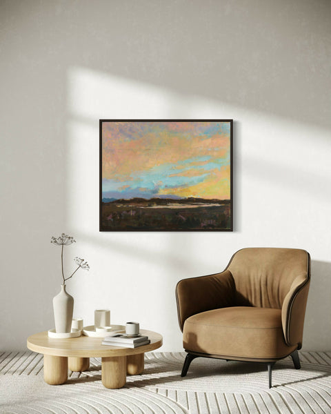 Sunset on the Vanishing Lake