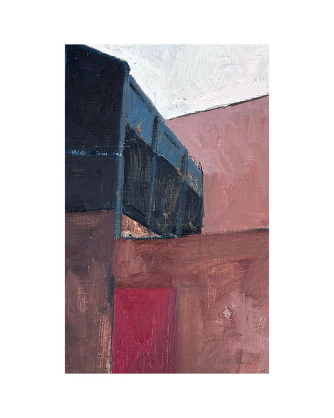 Plein air sketch, backstreet