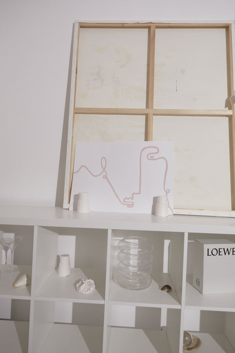 Gazing into the abyss - Line Drawing 2