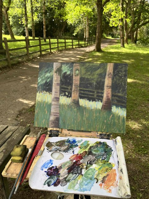 The Three Birches_in progress 2_lo © Sheri Gee 2025