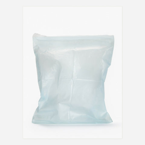 #0021, Blue Carrier Bag Print