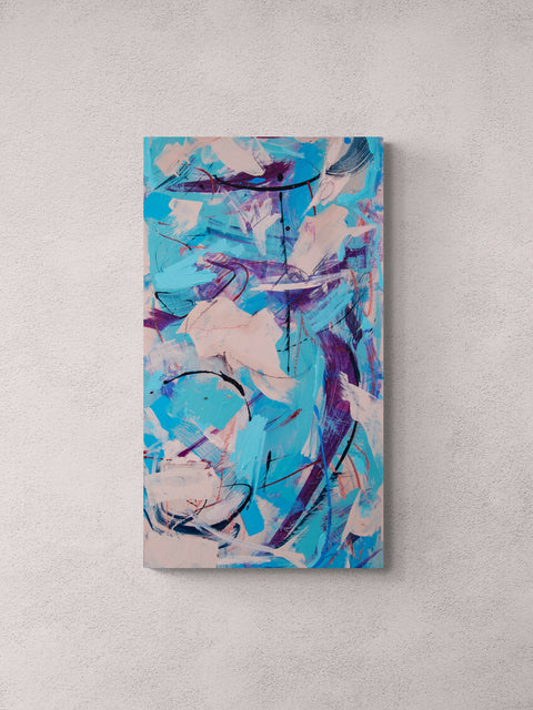 Zylon - in room 2 - zylon - fatima mian - artist - abstract painting - painter - london artist - buy art - art for sale - bame artist - affordable art - 3