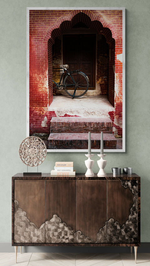 Bring it on home - Fatima Mian - Photography - Photographer - Photograph - Bike in archway - Pakistan - travel photography - Fine art photography - artist - art - buy photography.2