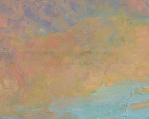 Sunset on the Vanishing Lake