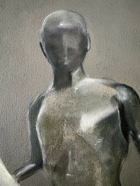 Ode to Elisabeth Frink - Man Riding Chicken