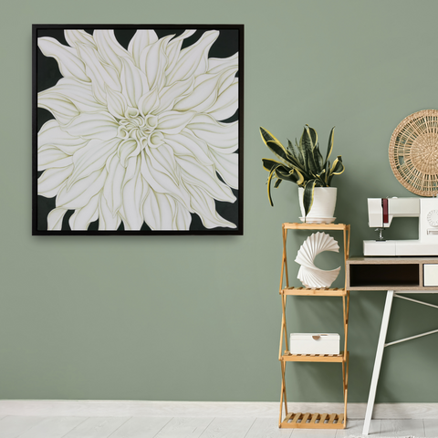 Cafe au Lait Dahlia (on Vert de Gris)