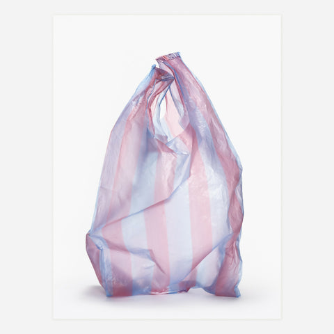 #0044, Red and Blue Striped Vest Bag Print