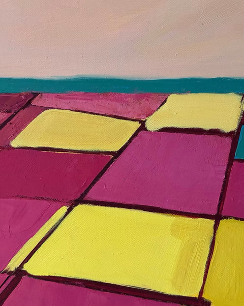 Fields of Magenta and Gold