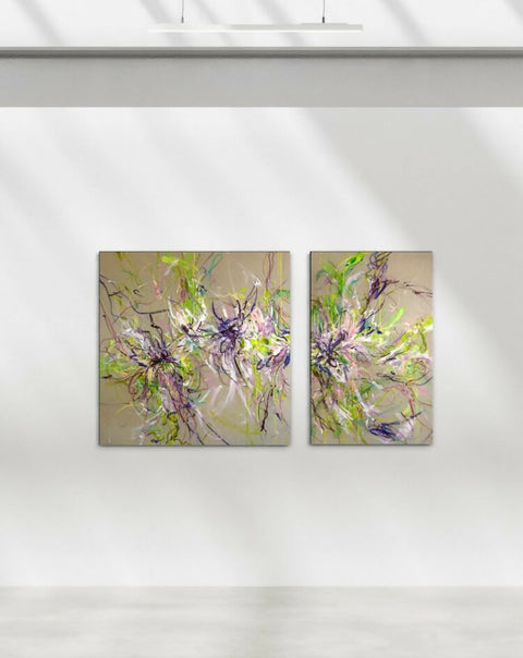 Her Second Bloom - Diptych