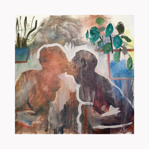 Kissing In The Conservatory - Art Print