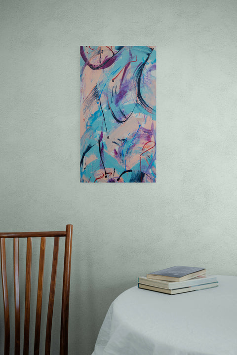 coanda effect - in room - fatima mian - artist - abstract painting - painter - london artist - buy art - art for sale - bame artist - affordable art - 4