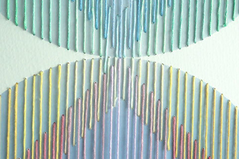 Hannah Pratt Starlight Threads Pelican embroidery on arhical print.cu 3