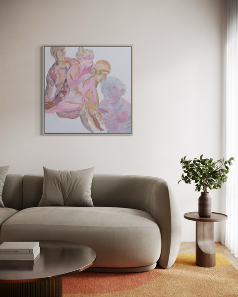 Four Figures Falling Together