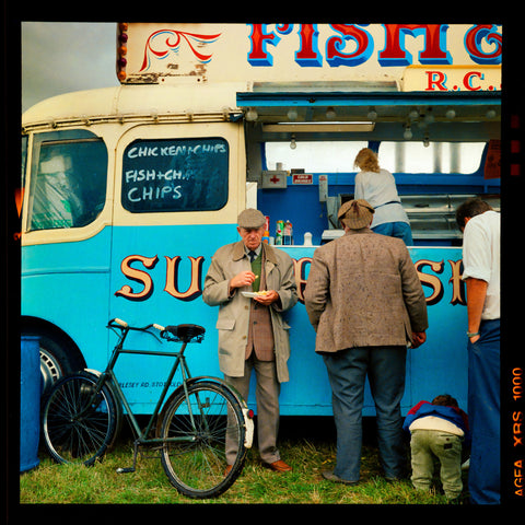 Fish & Chips Van (Square), Haddenham Steam Rally, 1993