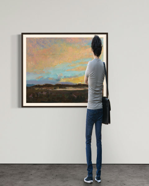 Sunset on the Vanishing Lake