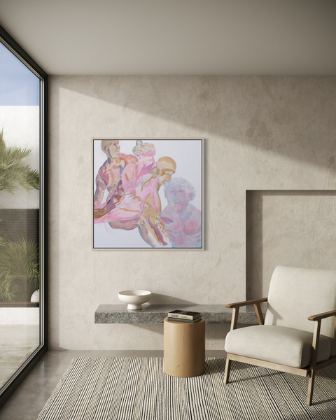 Four Figures Falling Together