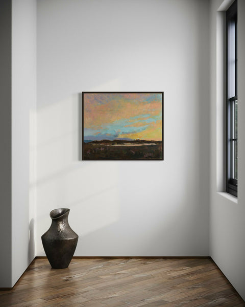 Sunset on the Vanishing Lake