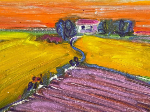 Lavender and Gold Sunset