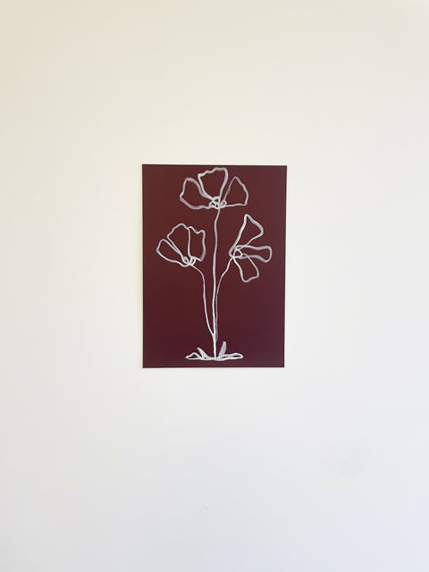 Maroon Spring Flowers (2)