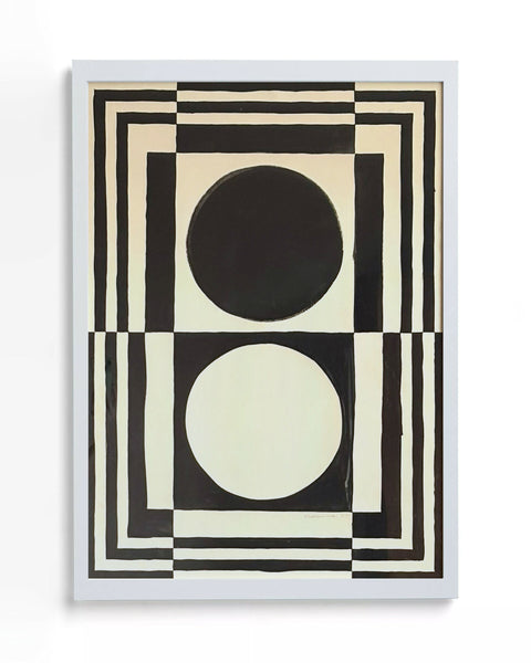 Double-Dot-minimalist-art-white-frame