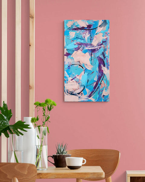 Zylon - in room 2 - zylon - fatima mian - artist - abstract painting - painter - london artist - buy art - art for sale - bame artist