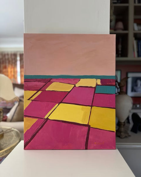 Fields of Magenta and Gold