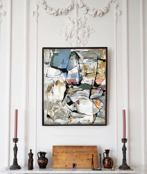 patterns of stardust 3 art in a dressing room vignette