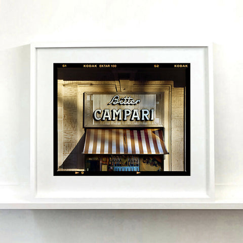 Bitter Campari Sign White Frame 660