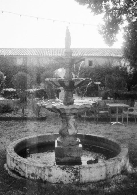 Fountain in Black and White