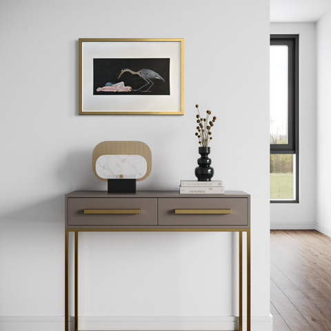 The Girl and the Heron, Print