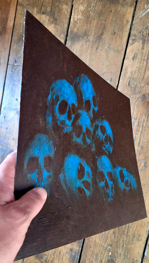 Skulls in Blue