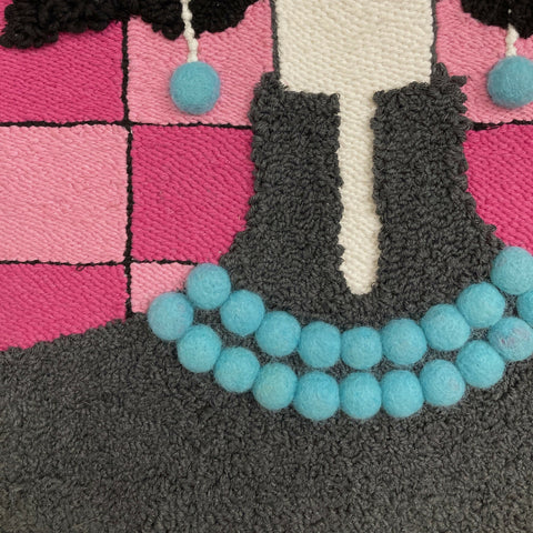 MariaRogers-TealNecklace-TextileArt-Closeup