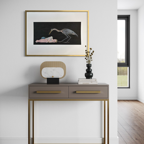 The Girl and the Heron, Print