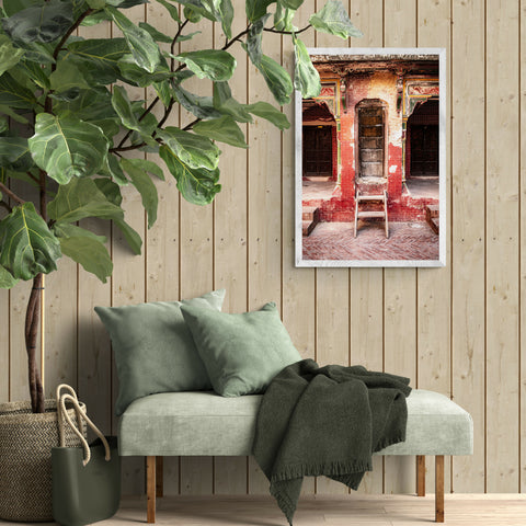 Wazir Khan Steps- Fatima Mian - Photography - Photographer - Photograph - Bike in archway - Pakistan - travel photography - Fine art photography - artist - art - buy photography