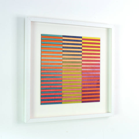 Three Panel Stripe ombre