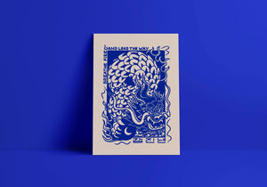 Blue Dragon Giclée Art Print