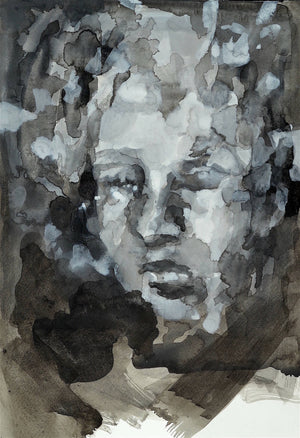 Waking - Gouache painting