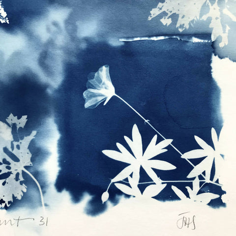 Blue Floral Quadrant 31