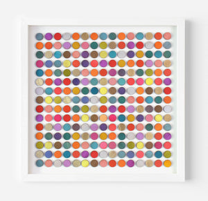 225 3D Painted Dots with Gold Painting