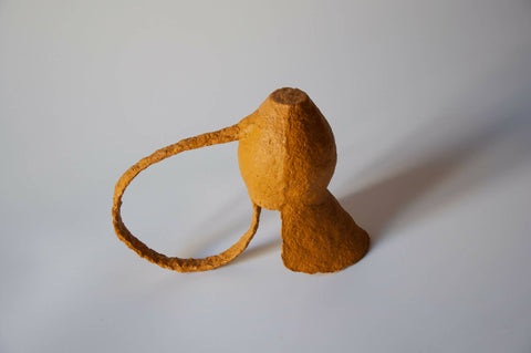 Sculptural paper mache jug