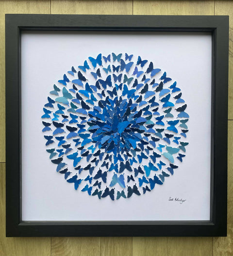 All the blues - watercolour butterflies