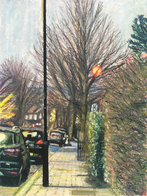 Moonlit Street in South East London