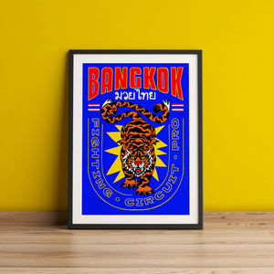 Bangkok Tiger Boxing Giclée Art Print