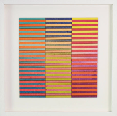 Three Panel Stripe ombre