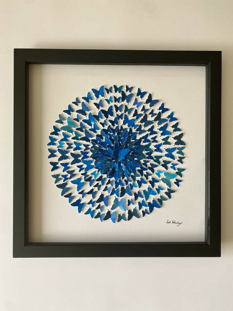 All the blues - watercolour butterflies