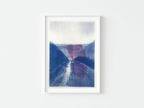 Pink Reflection on Blue Britwell Hill #2