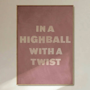 In A Highball With A Twist Giclée Art Print
