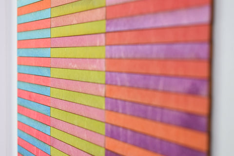 Three Panel Stripe ombre